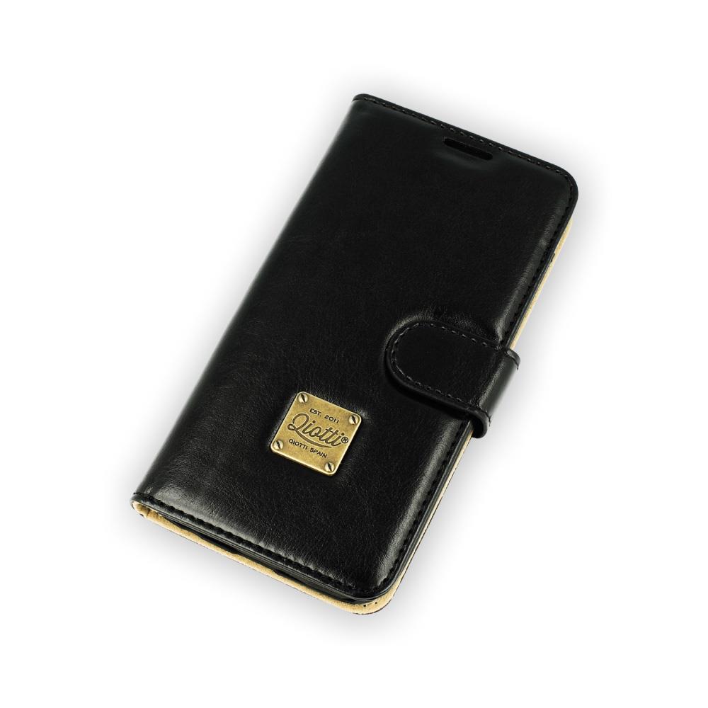 QIOTTI Custodia cover a libro per Samsung Galaxy S6 Qiotti QBook Classic nero